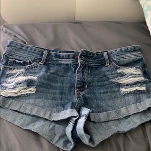 Denim shorts